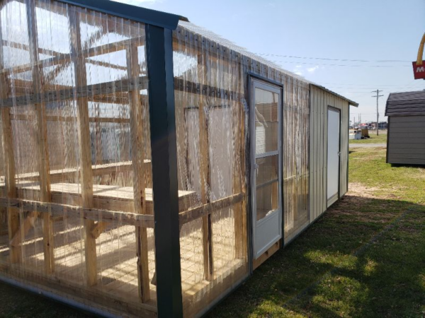 12x24 greenhouse with storage space