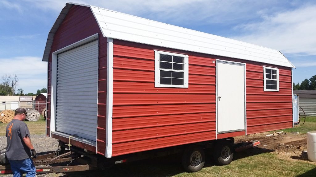 metal garage delivery