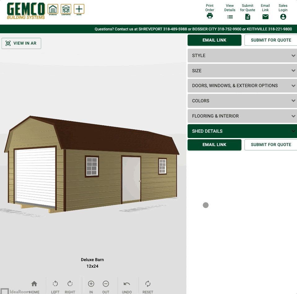 2 choose the shed style
