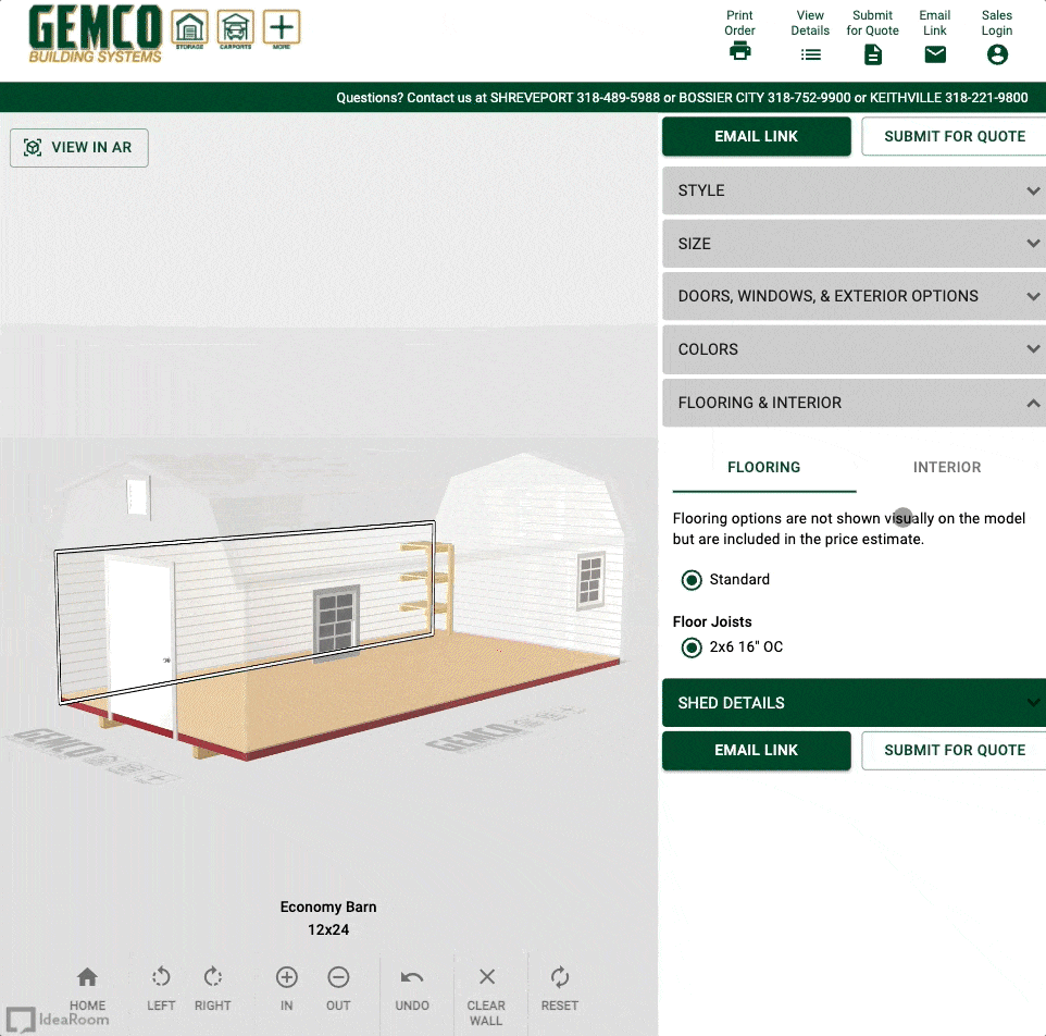 7 submit for a free shed quote