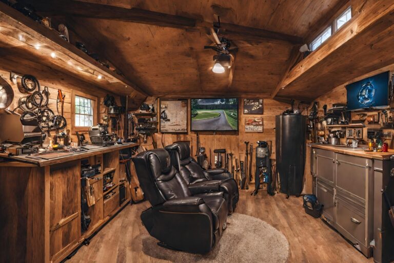 man cave shed ideas