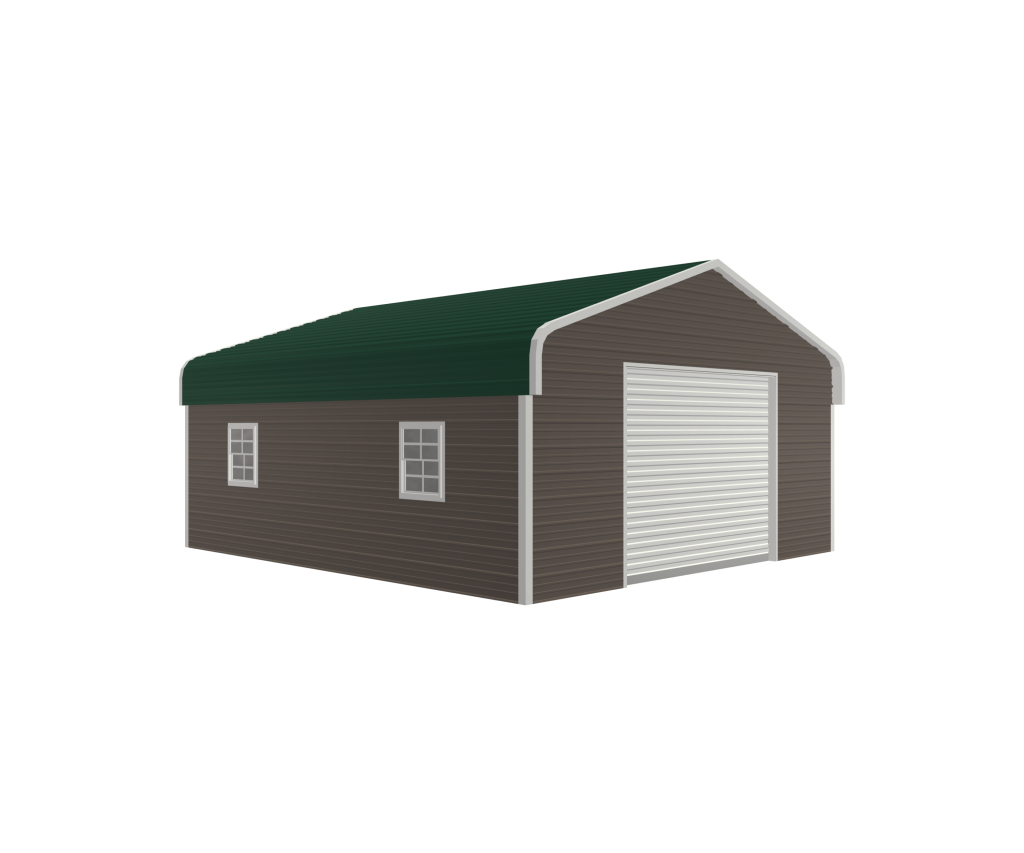 traditional steel garage